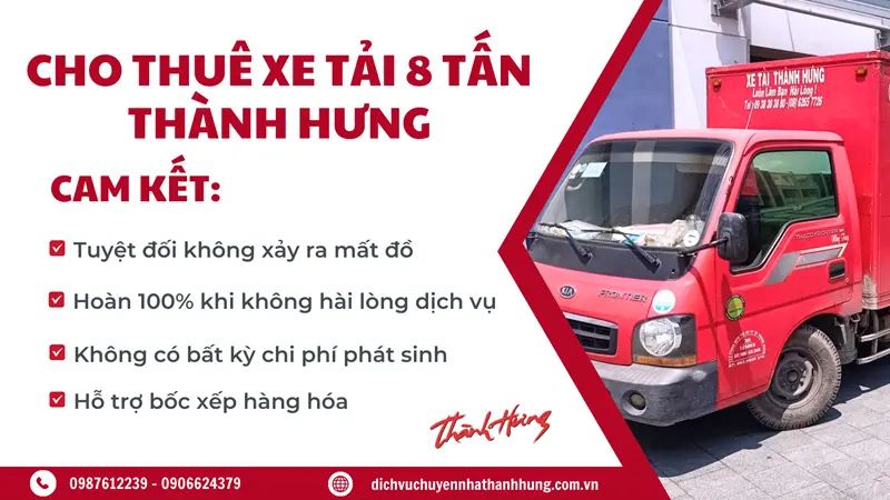 Cam kết của Thành Hưng khi quý khách hàng trải nghiệm dịch vụ