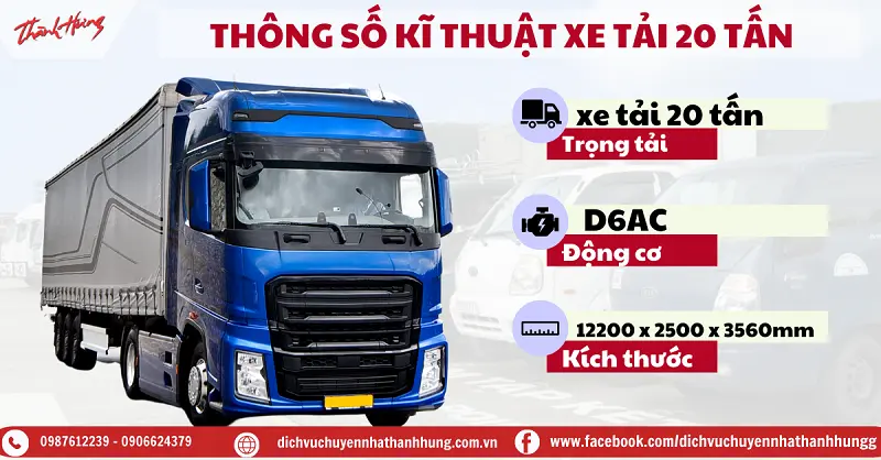 Thông số kĩ thuật xe tải 20 tấn hy vọng sẽ mang đến những thông tin hữu ích cho quý khách.